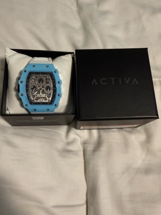 Activa Other - Activa Watch Light Blue and White Chronograph NIB!